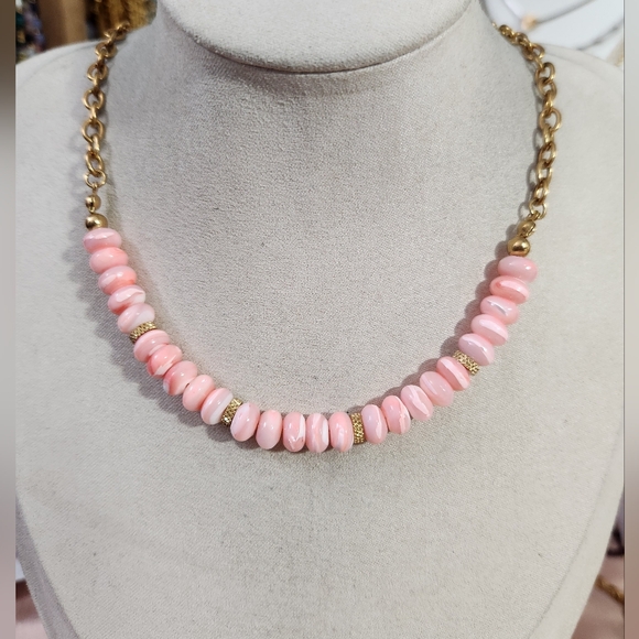 Pink Mother Of Pearl Necklace